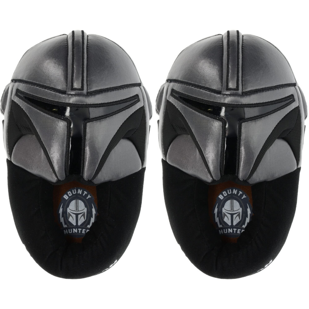 STAR WARS Boys Mandalorian Slipper  Full Body Mando Helmet Novelty Sli