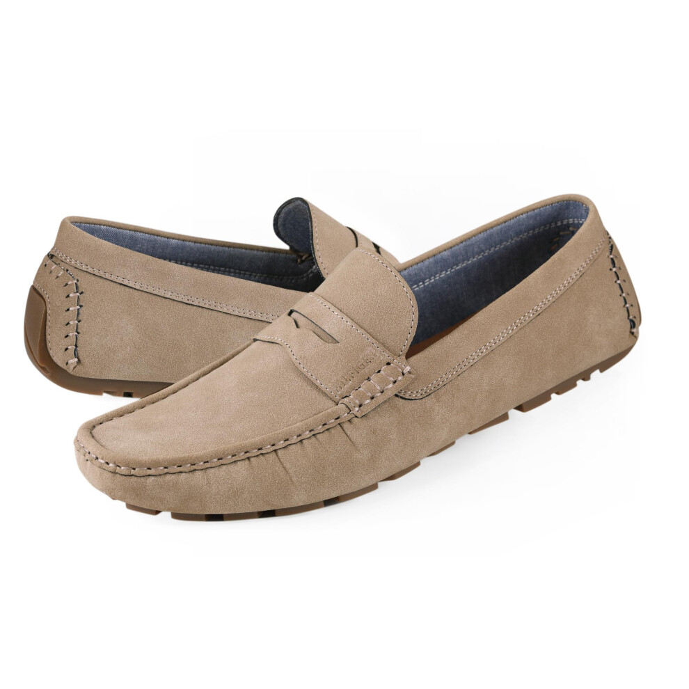 Tommy Hilfiger Men's AMILE Penny Loafer  Taupe 241  8