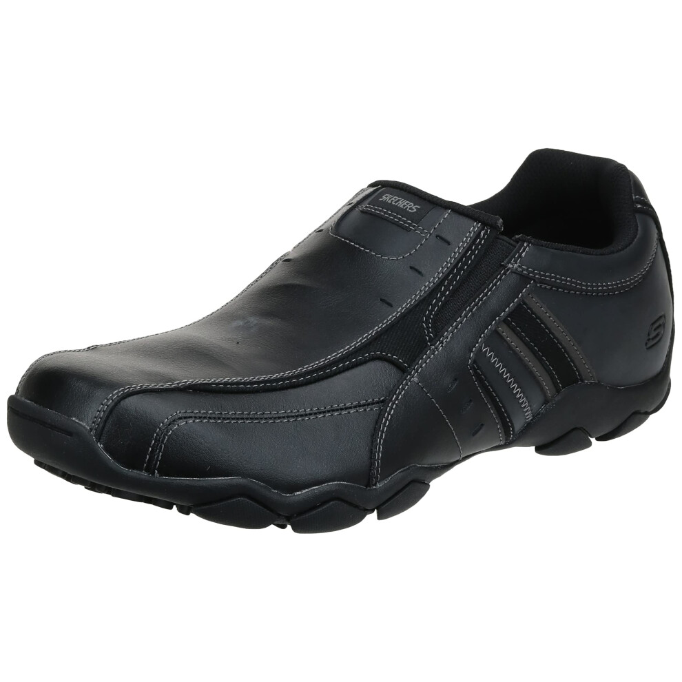 Skechers Men's Diameter-Nerves Loafer  black  8.5 Medium US