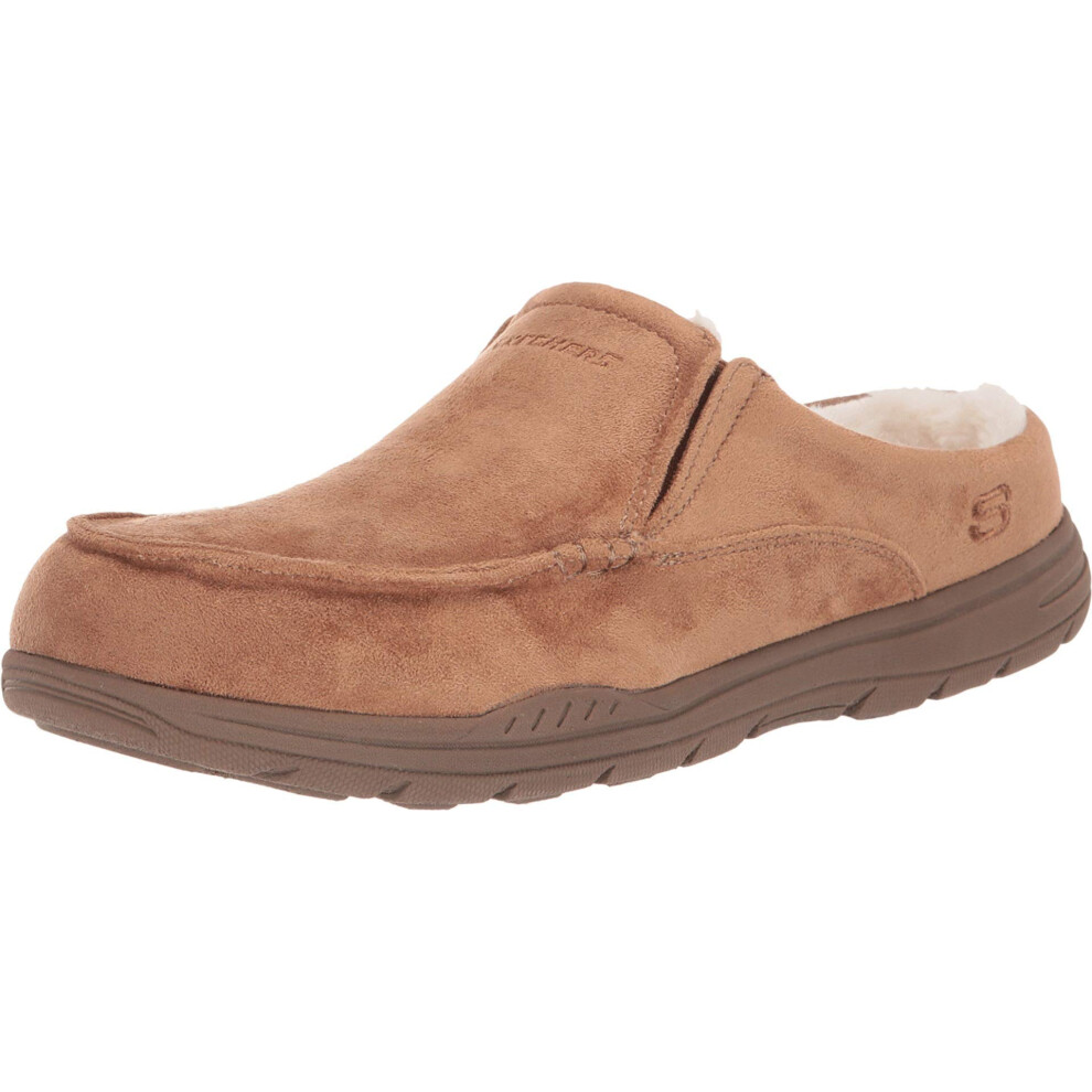 Skechers mens Expected X Verson Slipper  Tan  10 US