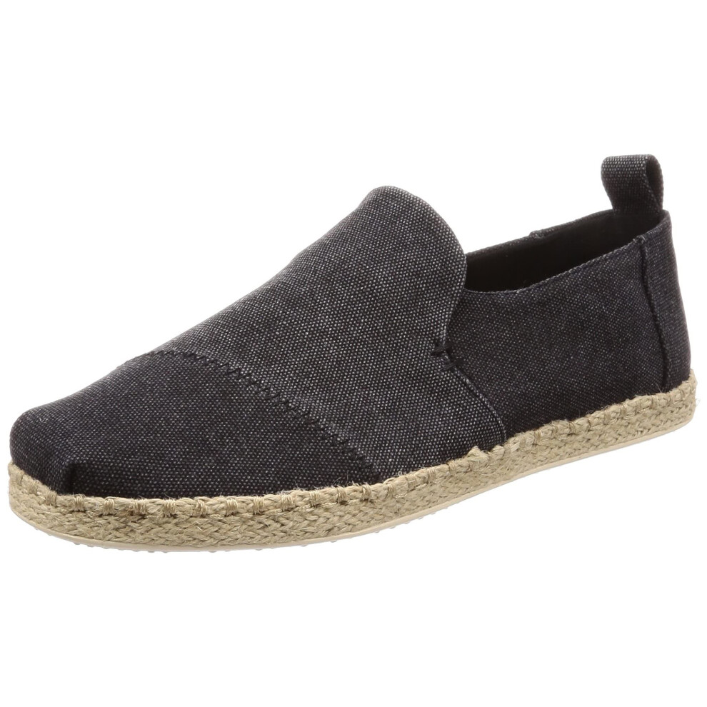 TOMS Mens Alpargata Classic Knit Slip On Casual Shoes - Grey - Size 9