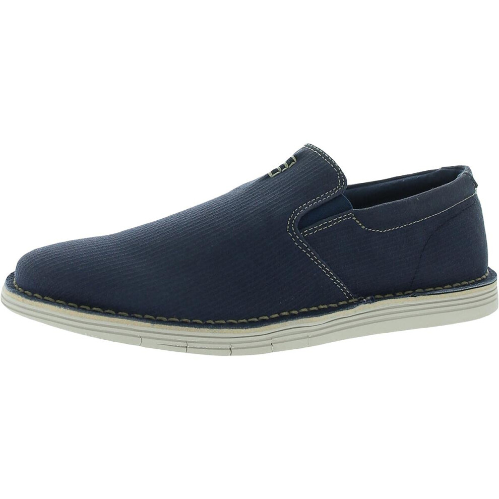 Clarks Men's Forge Free Loafer Sneaker  Dark Blue Canvas  8.5