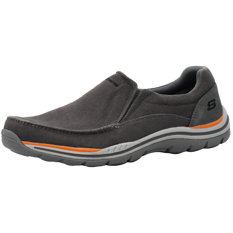 Skechers Men's Expected Avillo Relaxed-Fit Slip-On Loafer Charcoal/Ora