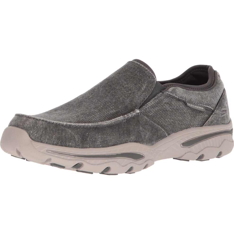 Skechers Men's Relaxed Fit-Creston-Moseco Moccasin  Charcoal  10.5 M U