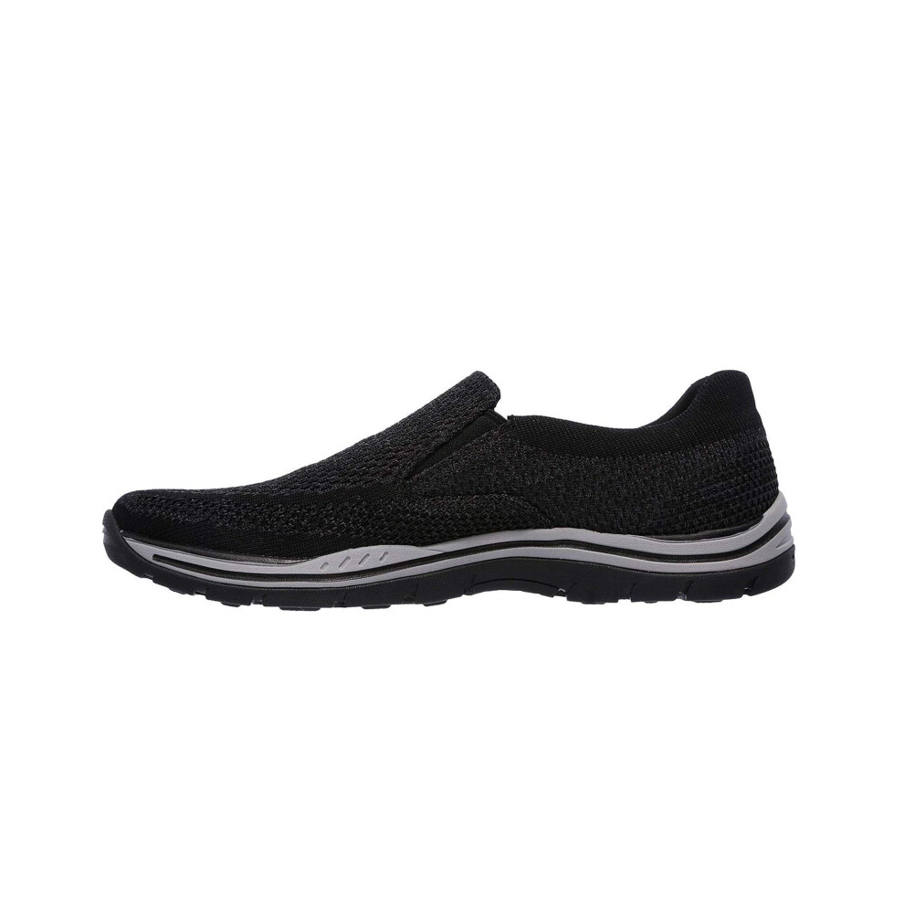 Skechers mens Expected Gomel Slip On Loafer  Black  11-11.5 Wide US