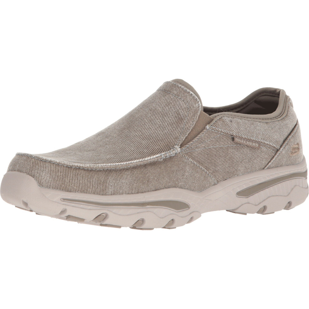 Skechers Men's Relaxed Fit-Creston-Moseco Moccasin  Taupe  12 Wide US