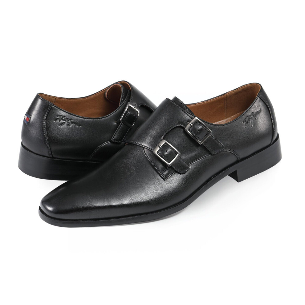 Tommy Hilfiger Men's SUMMY Monk-Strap Loafer  Black 001  9