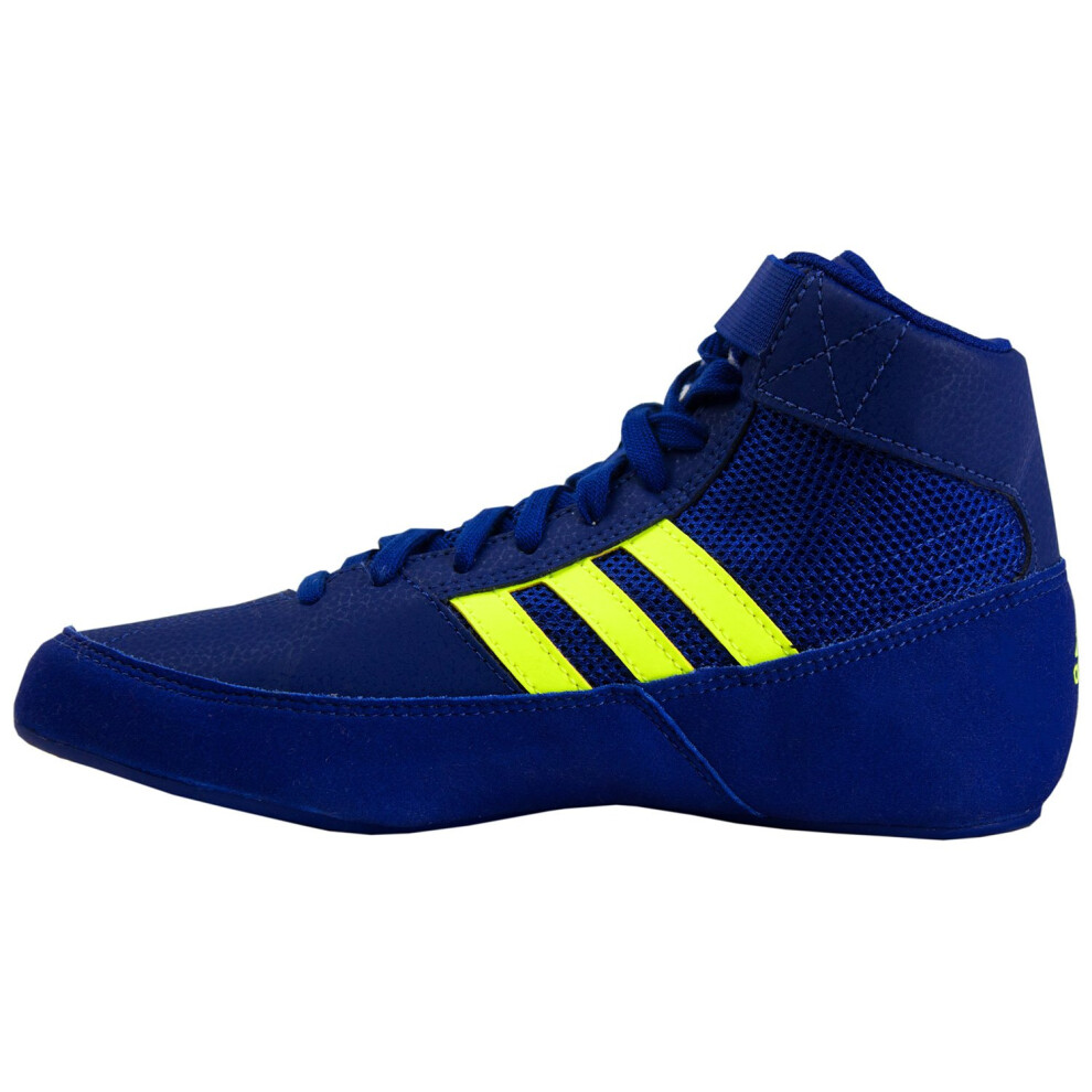 adidas Boy's HVC Wrestling Shoe  Ink/Solar Yellow/Ink  2 Little Kid