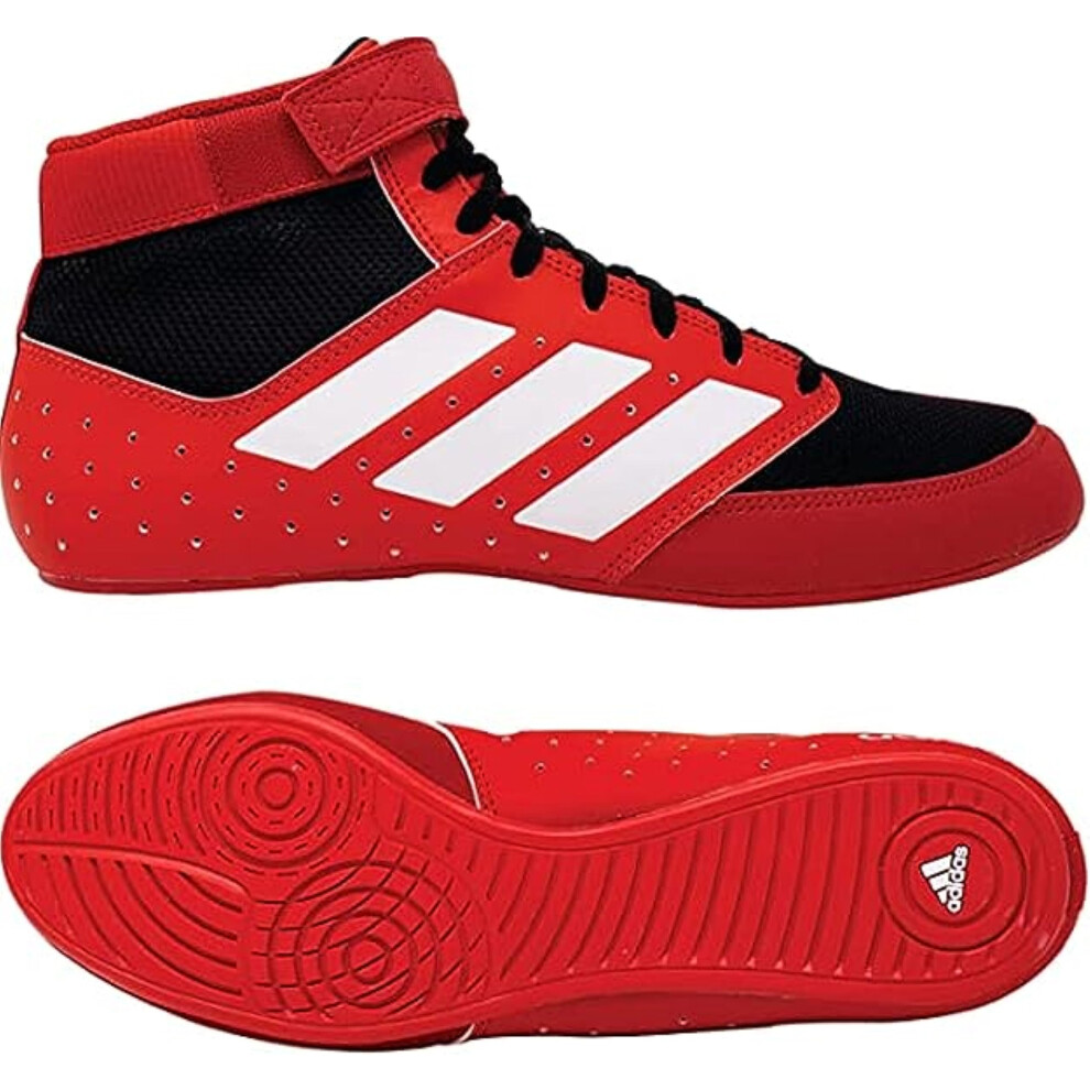 adidas Men's Mat Hog 2.0 Wrestling Shoe  Red/Black/White  9