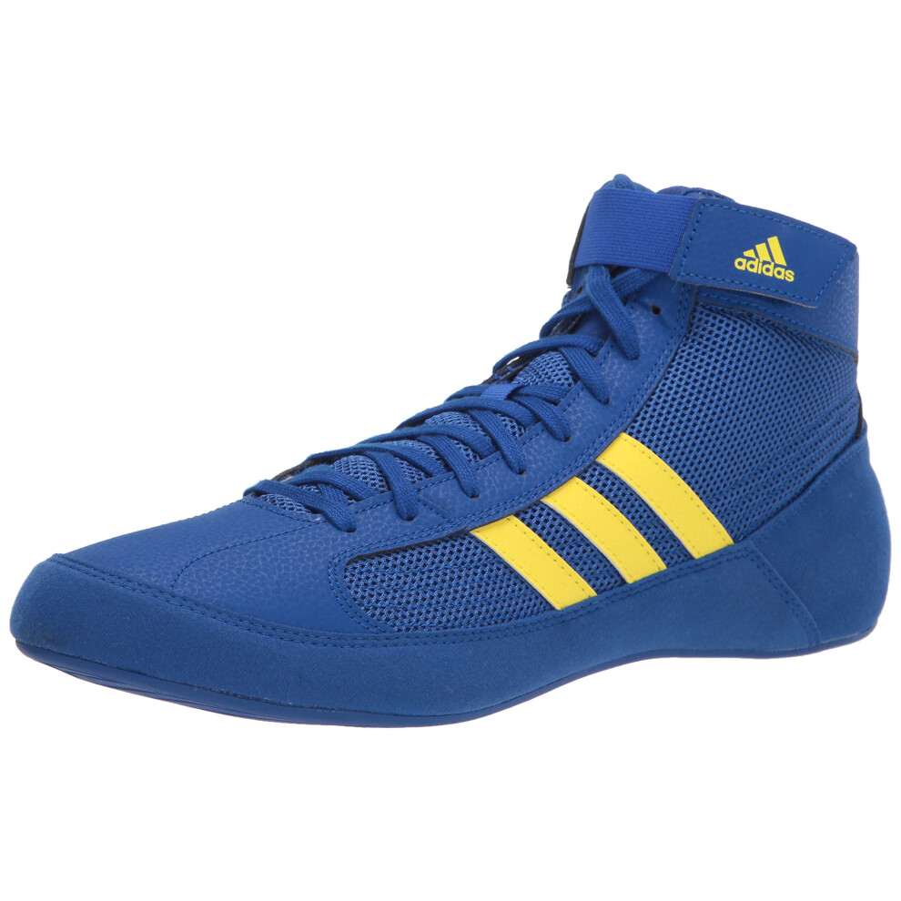 Adidas Men's HVC Wrestling Shoe  Royal Blue/Yellow/Black  7