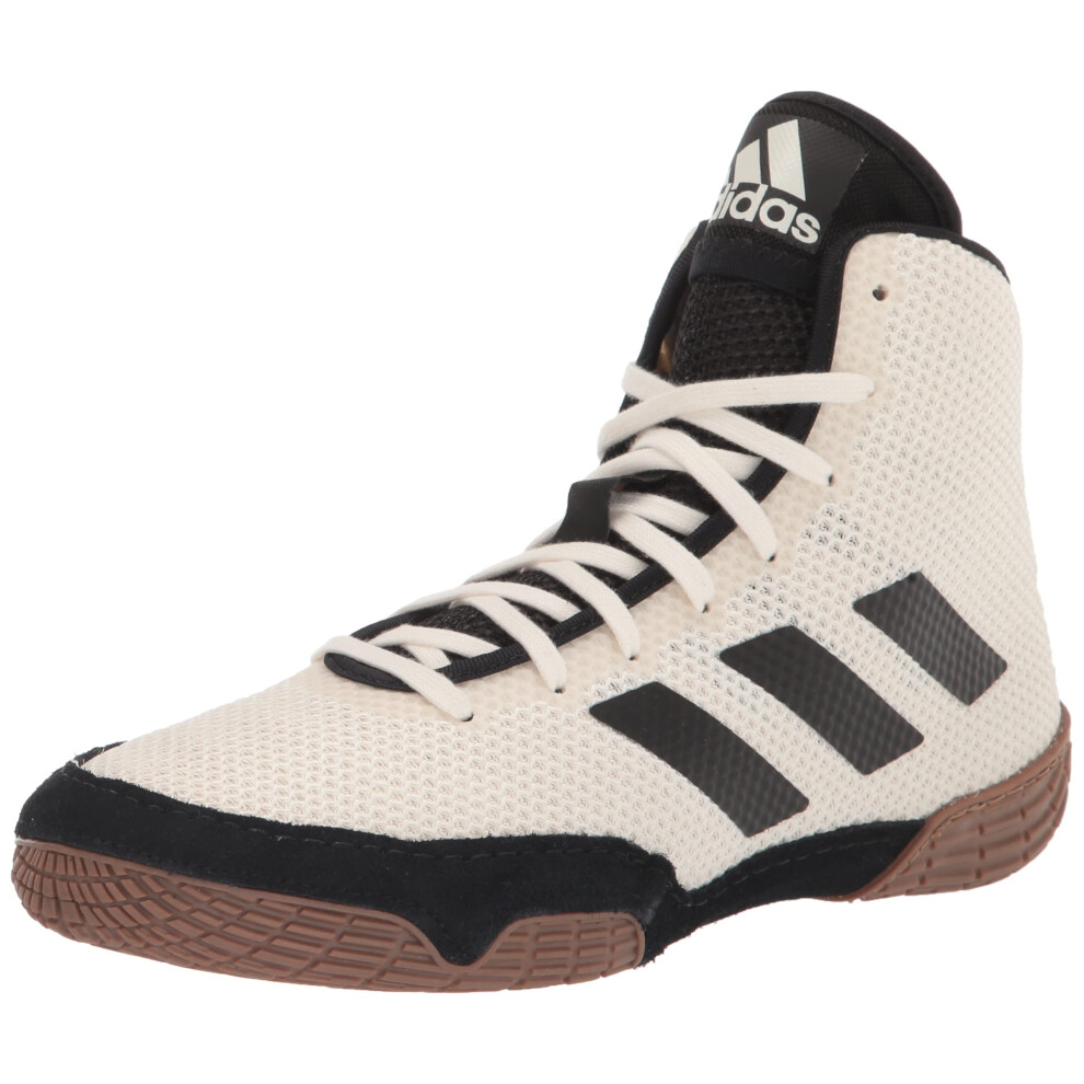 adidas Men's Tech Fall 2.0 Wrestling Shoe  Chalk White/Black/Gum  8