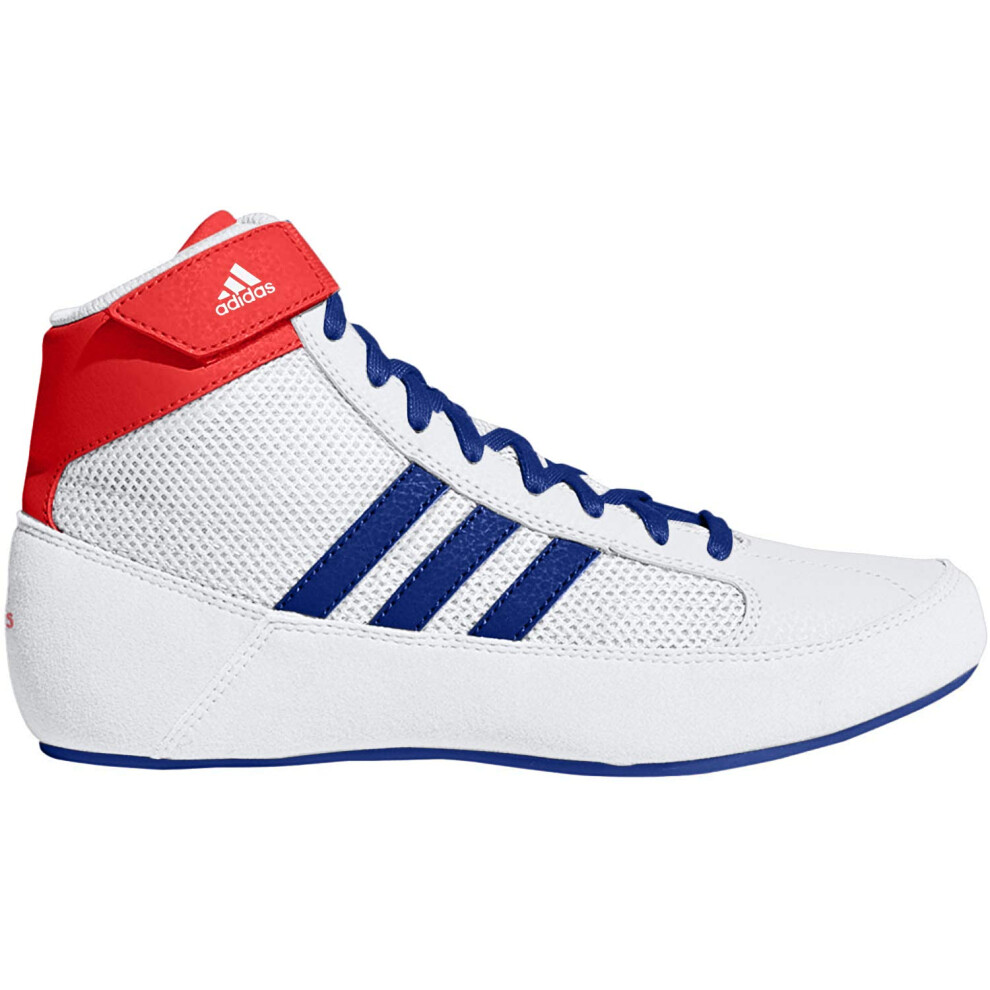 Adidas Men's HVC Wrestling Shoe  White/Royal/Red  10.5