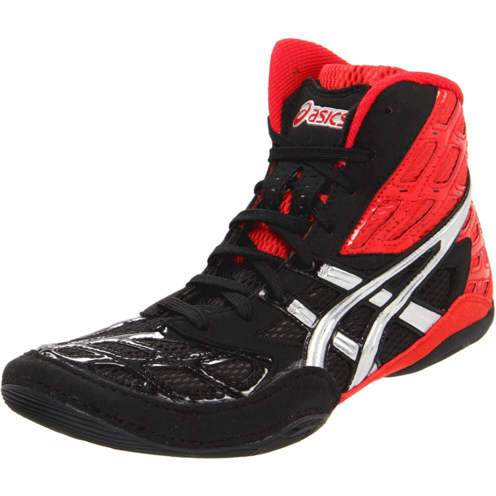 ASICS Men's Split Second 9 Wrestling Shoe Red/Silver/Black 10 M US