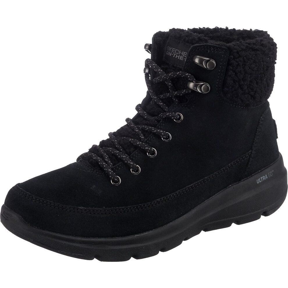 Skechers womens Fashion Boot  Black  8.5 US