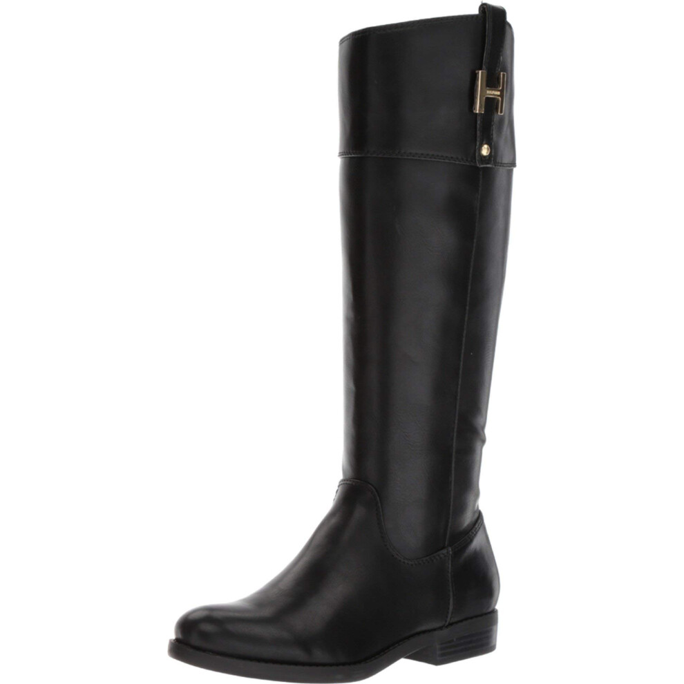 Tommy Hilfiger Women's SHYENNE Equestrian Boot  Black  10