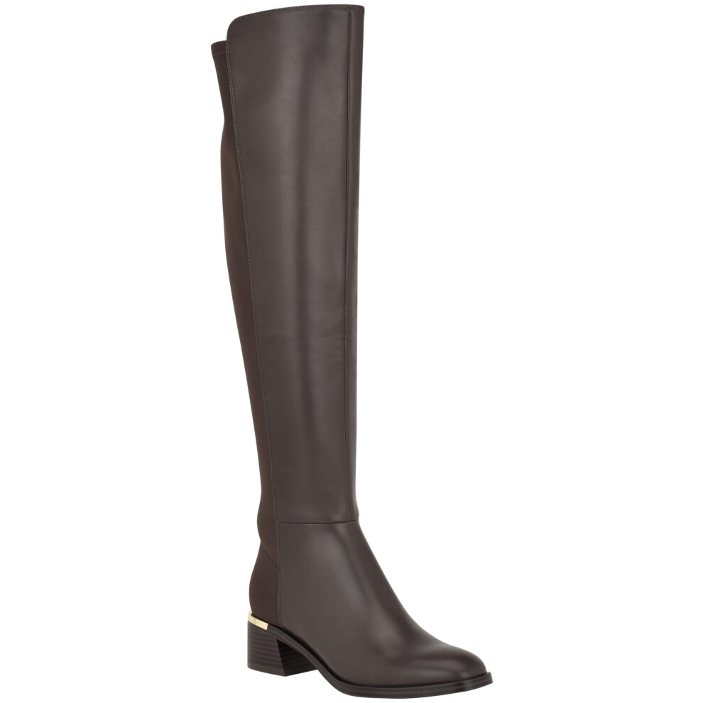 Calvin Klein Women's JOTTY Over-The-Knee Boot  Brown 201  5