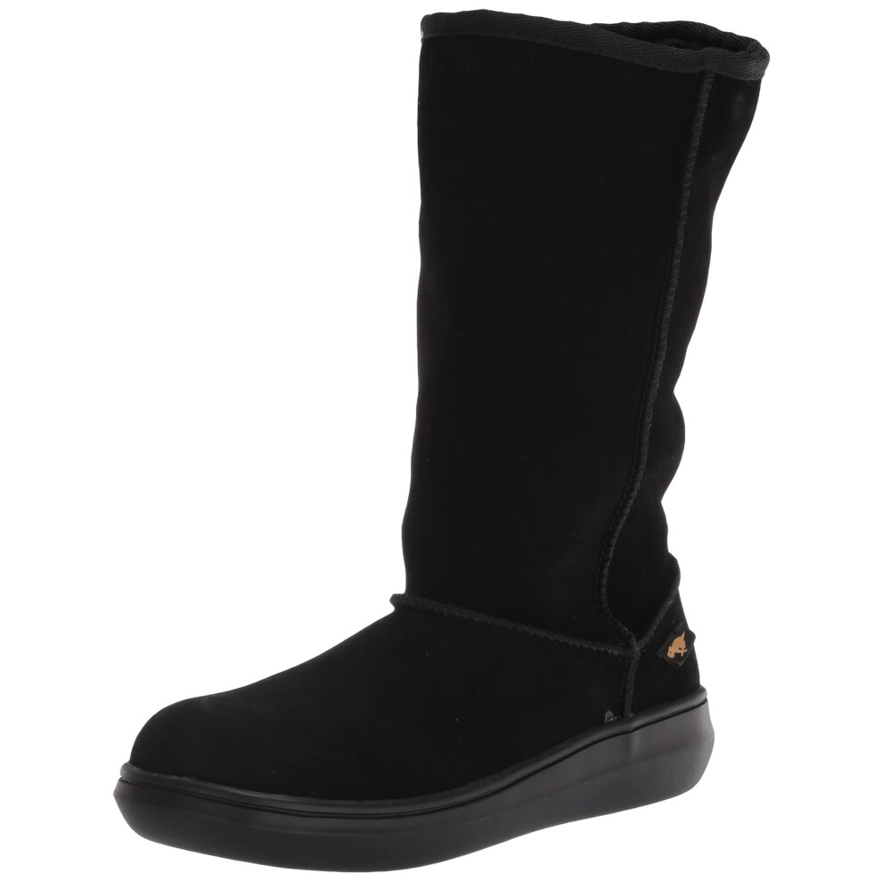 Rocket Dog womens Sugardaddy Suede Mid Calf Boot  Black  9.5 US