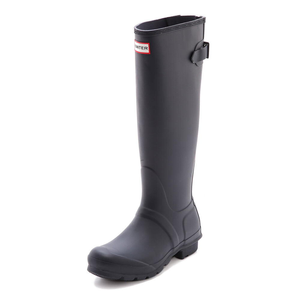 Hunter Footwear Women's Original Tall Back Adjustable Rain Boots  Navy