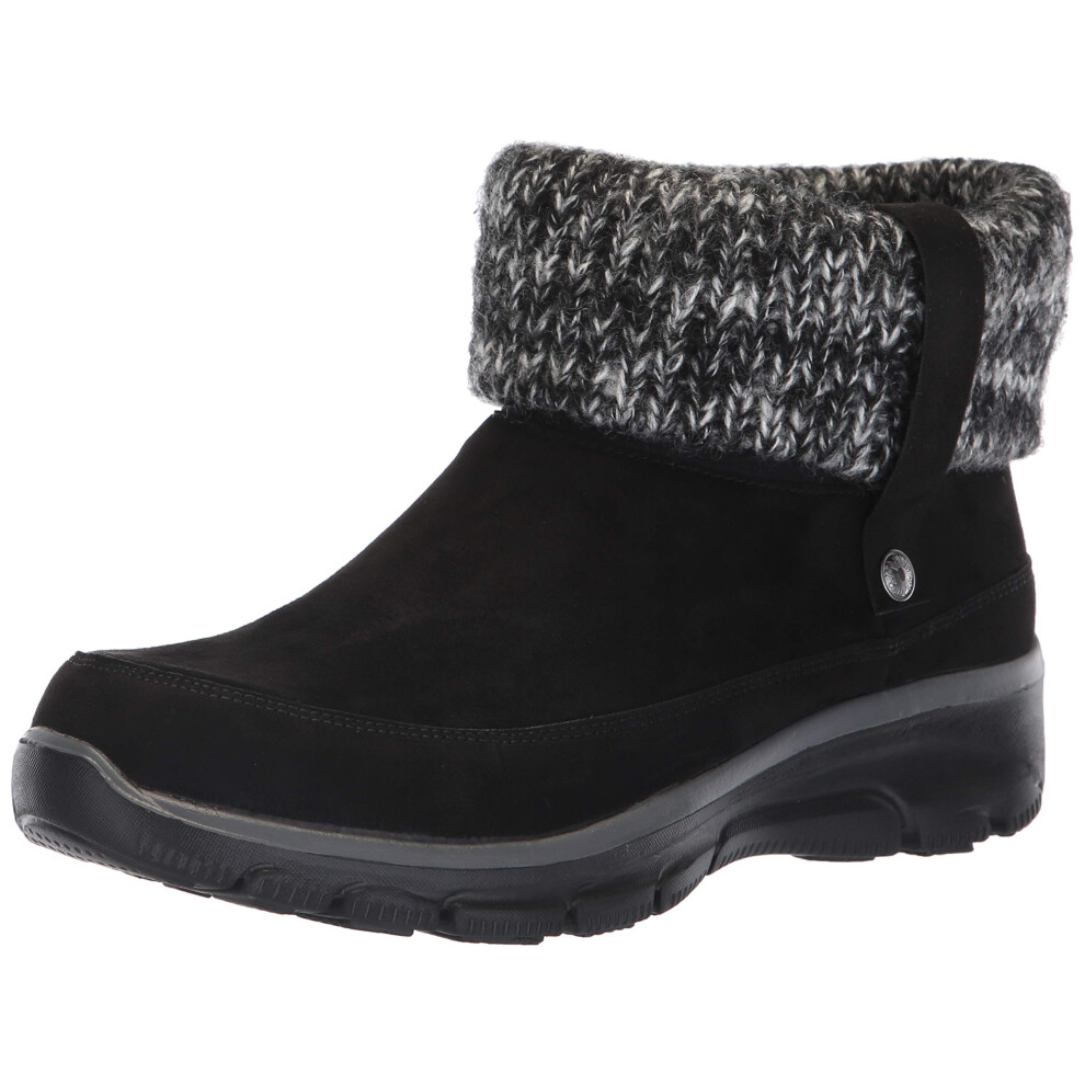 Skechers Women's Easy Going-Heighten-Foldover Knit Collar Boot Ankle