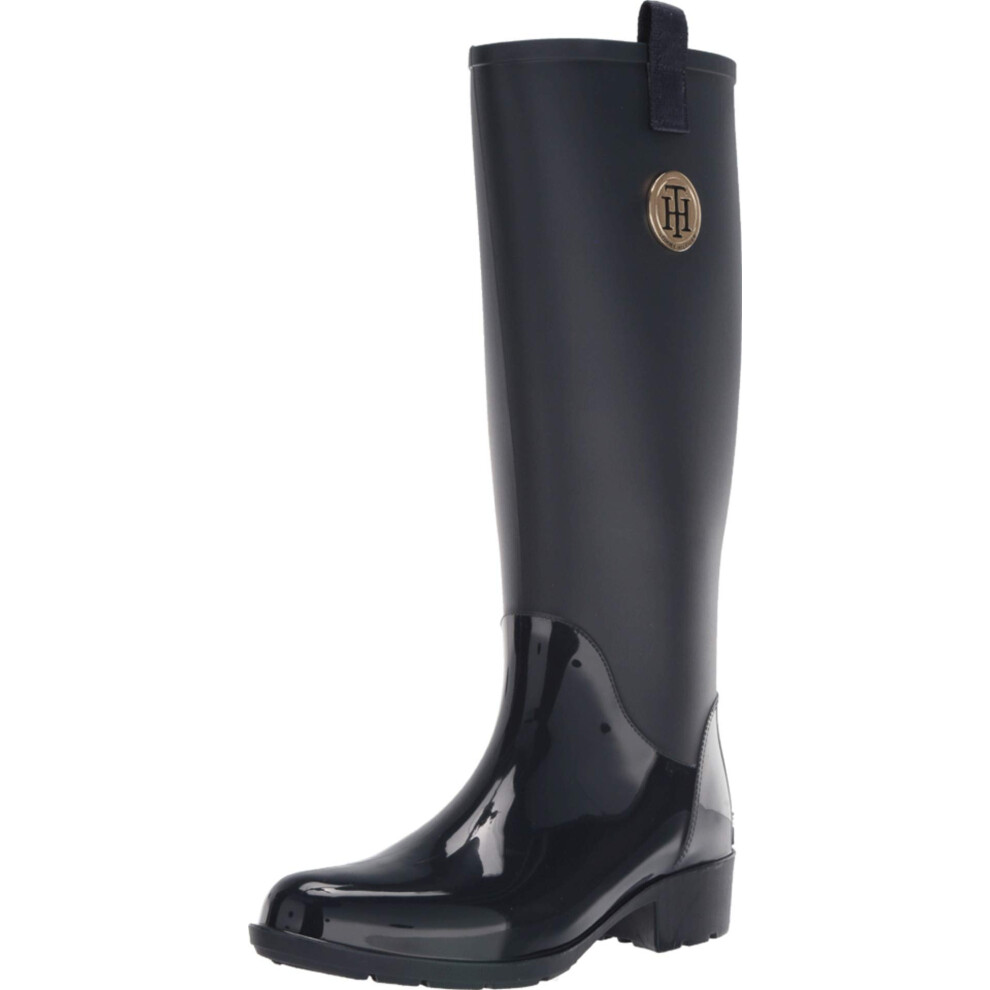 Tommy Hilfiger Women's Karissa Rain Boot  Dark Blue  9