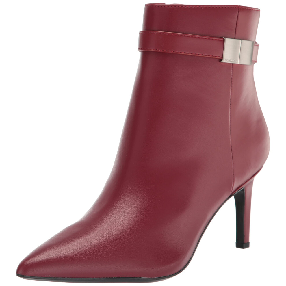 Calvin Klein Women's SARITY Ankle Boot  Luxe Red  5