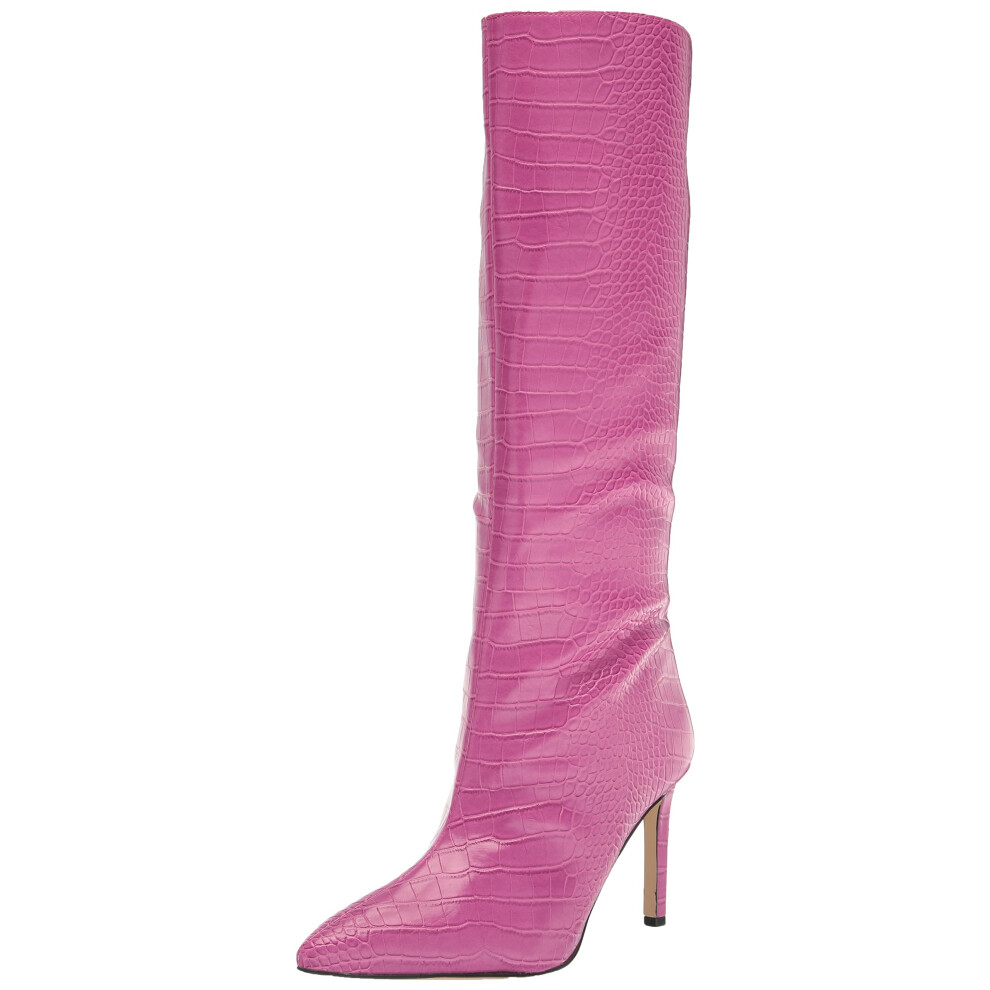 Guess Women's Dayton Knee High Boot  Pink Crocodile 661  9