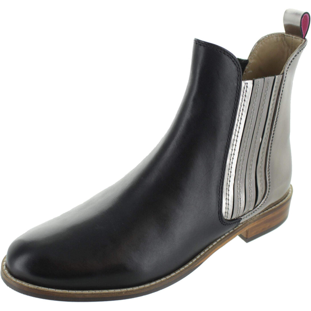 Joules Women's WESTBOURNE Chelsea Boot  pewter  5 Medium US