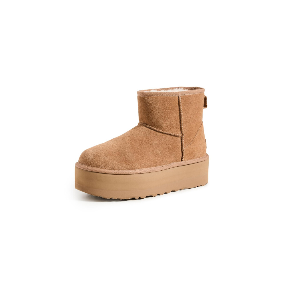 UGG Women's Classic Mini Platform Boot  Chestnut  7