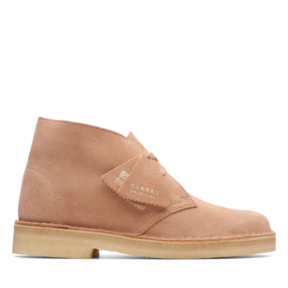 Clarks Women's Desert Chukka Boot  Warm Beige Suede  7