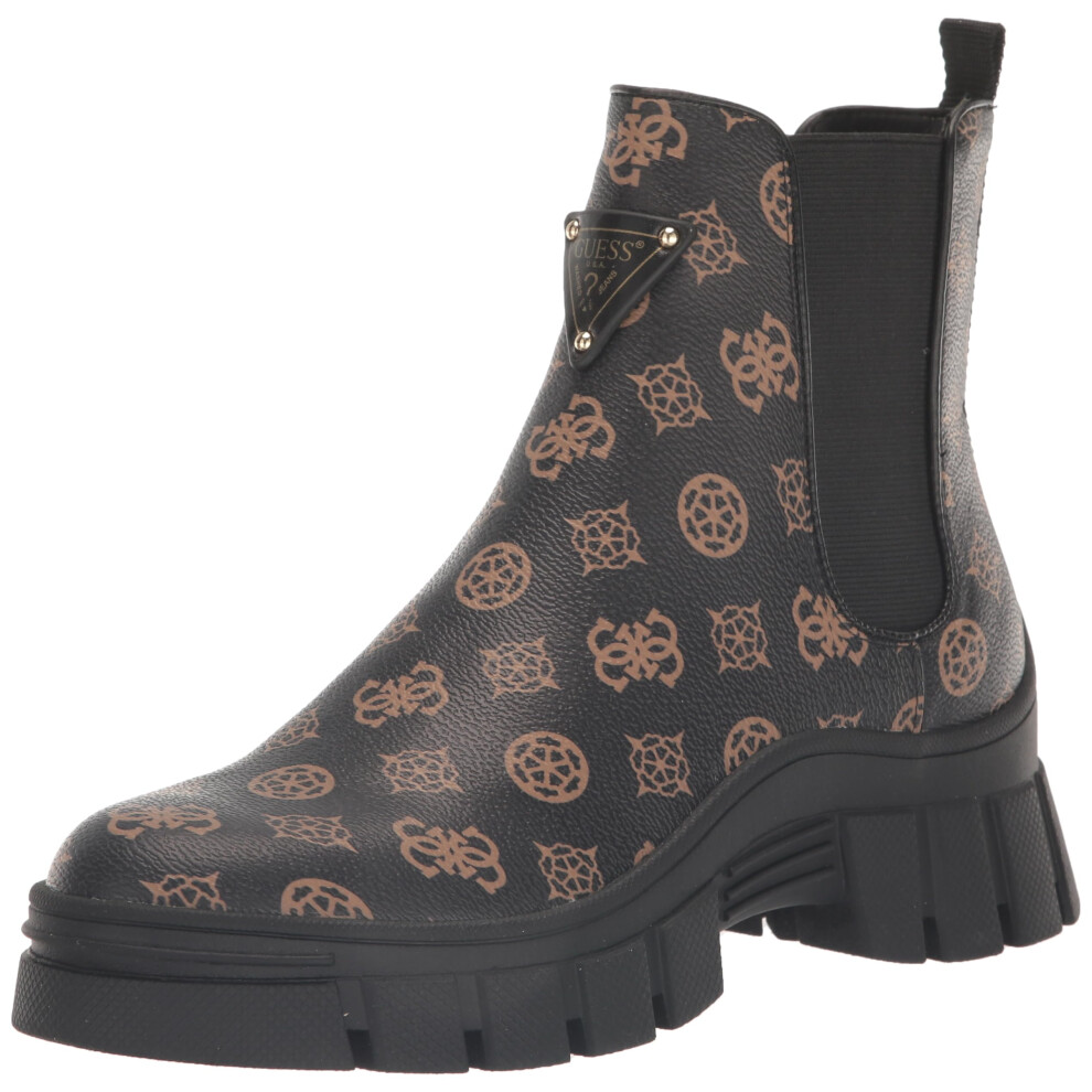 Guess Women's HESTIA Ankle Boot  Brown/Black 210  6