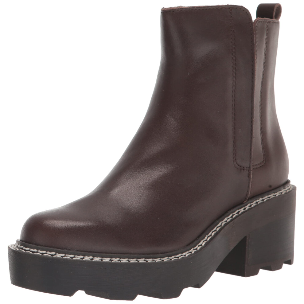 Calvin Klein Women's Amina Ankle Boot  Dark Brown  6