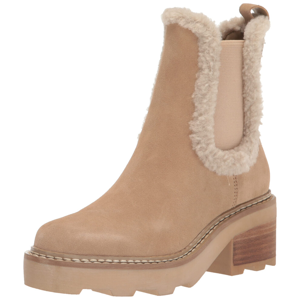 Calvin Klein Women's Anissa Ankle Boot  Beige  7