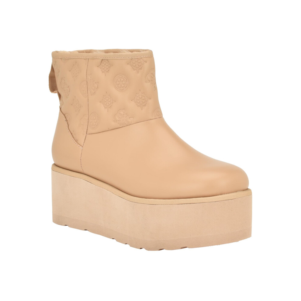 Guess Women's JILLA Ankle Boot  Camel 101  7