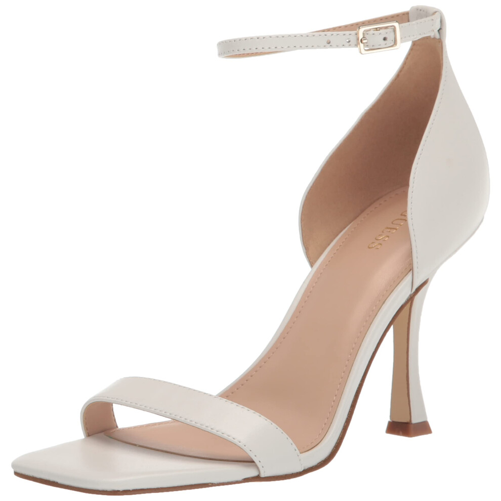 Guess Women's Yael Heeled Sandal  White 141  8.5