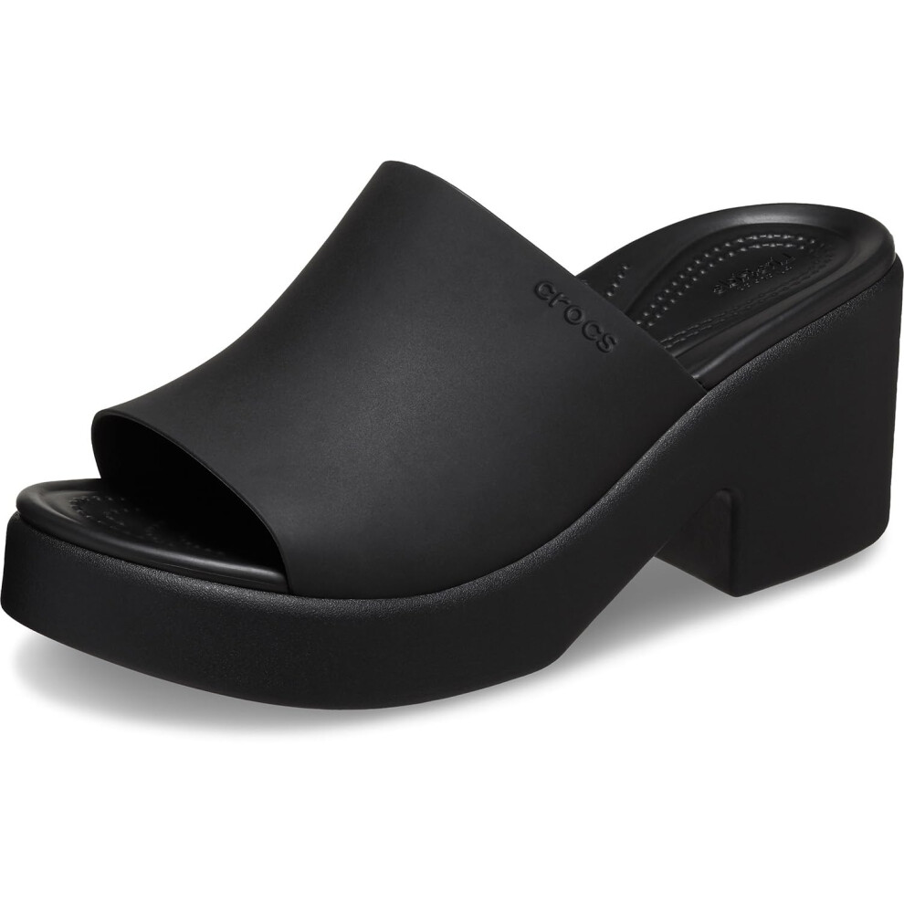 Crocs Women's Brooklyn Heels Heeled Sandal  Black  Numeric_11