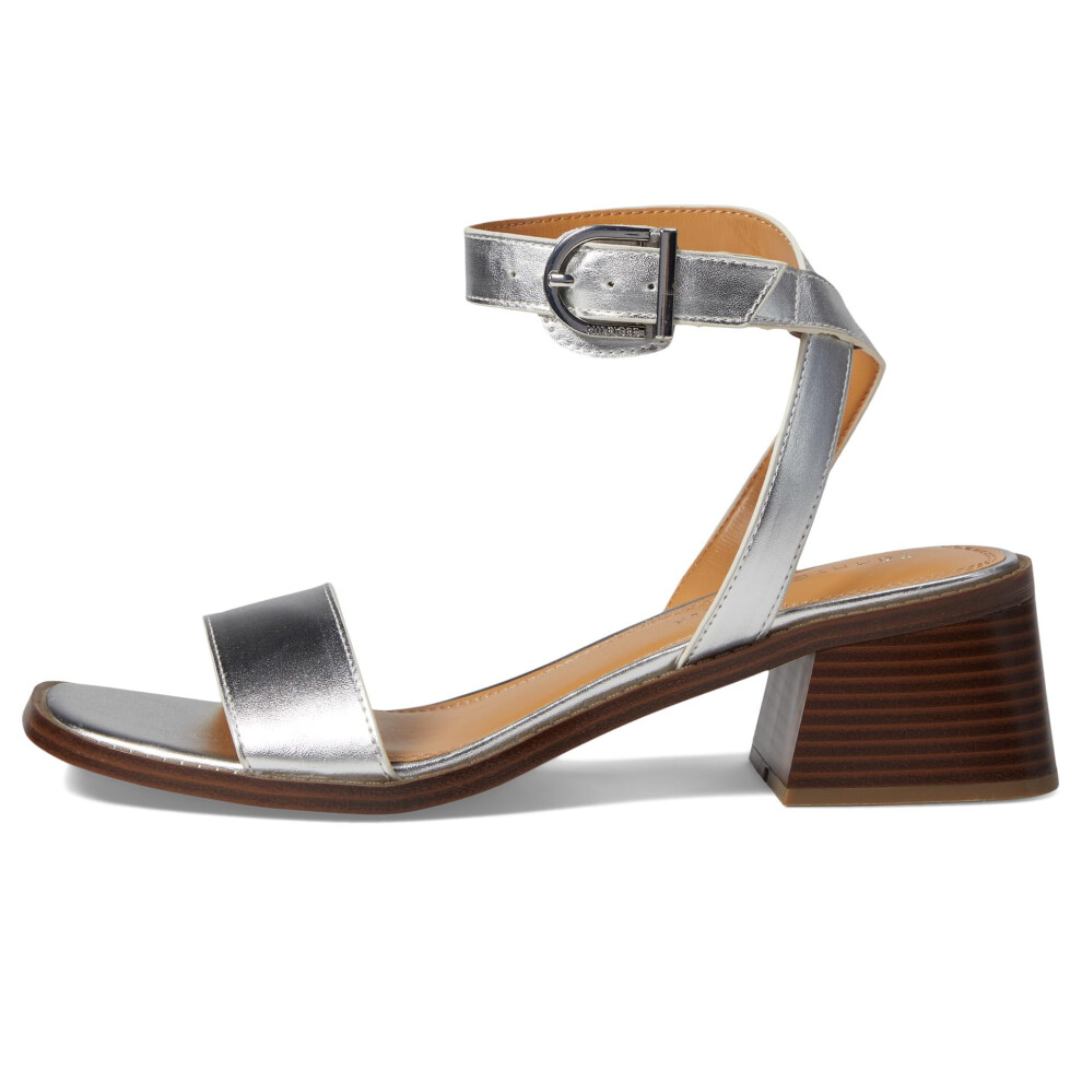 Tommy Hilfiger Women's TAFITA Heeled Sandal  Silver 040  8