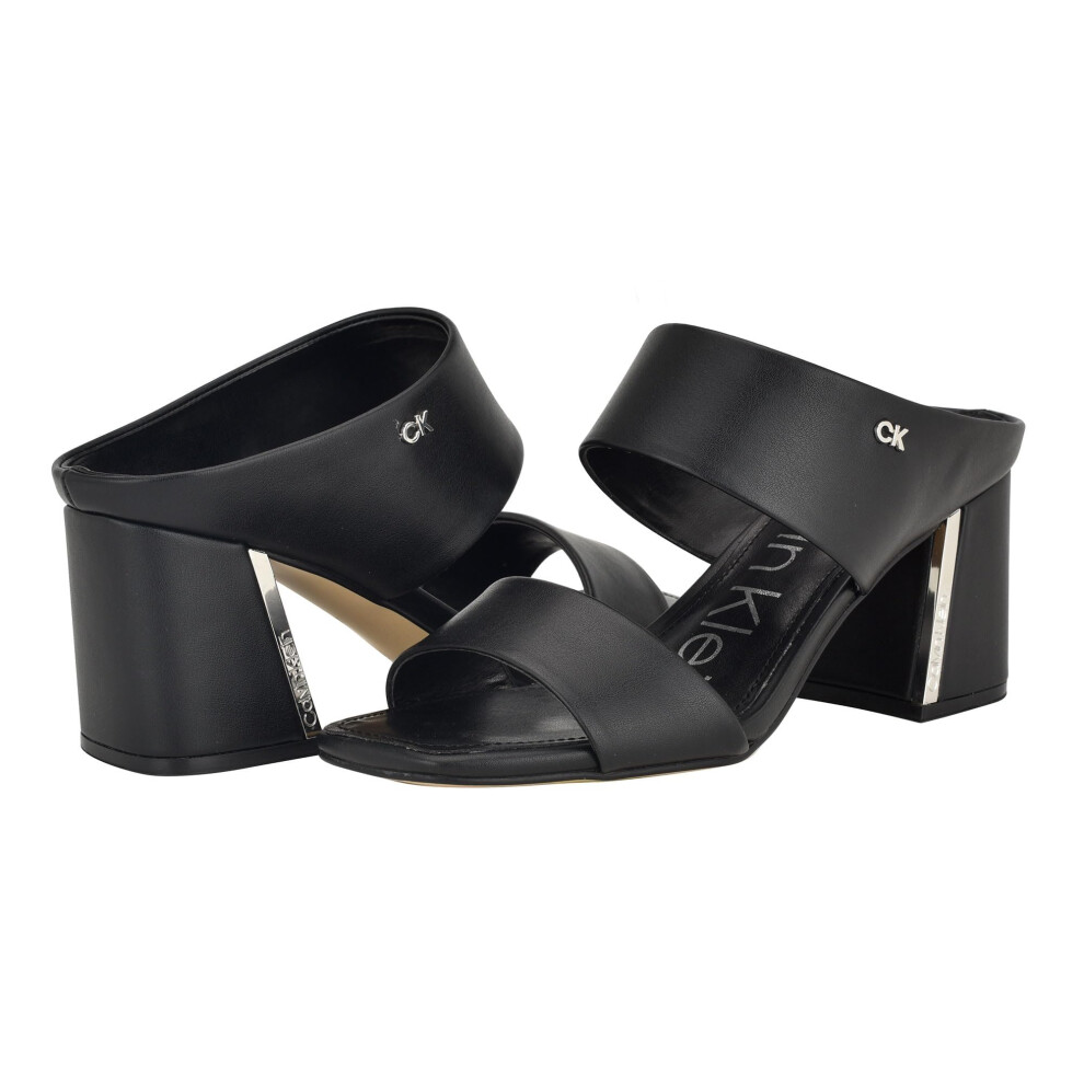 Calvin Klein Women's Henna Heeled Sandal  Black  6