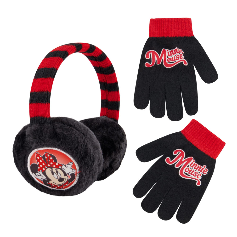 Disney Winter Earmuffs Warmers and Kids Gloves Sets  Minnie Mouse  Bla