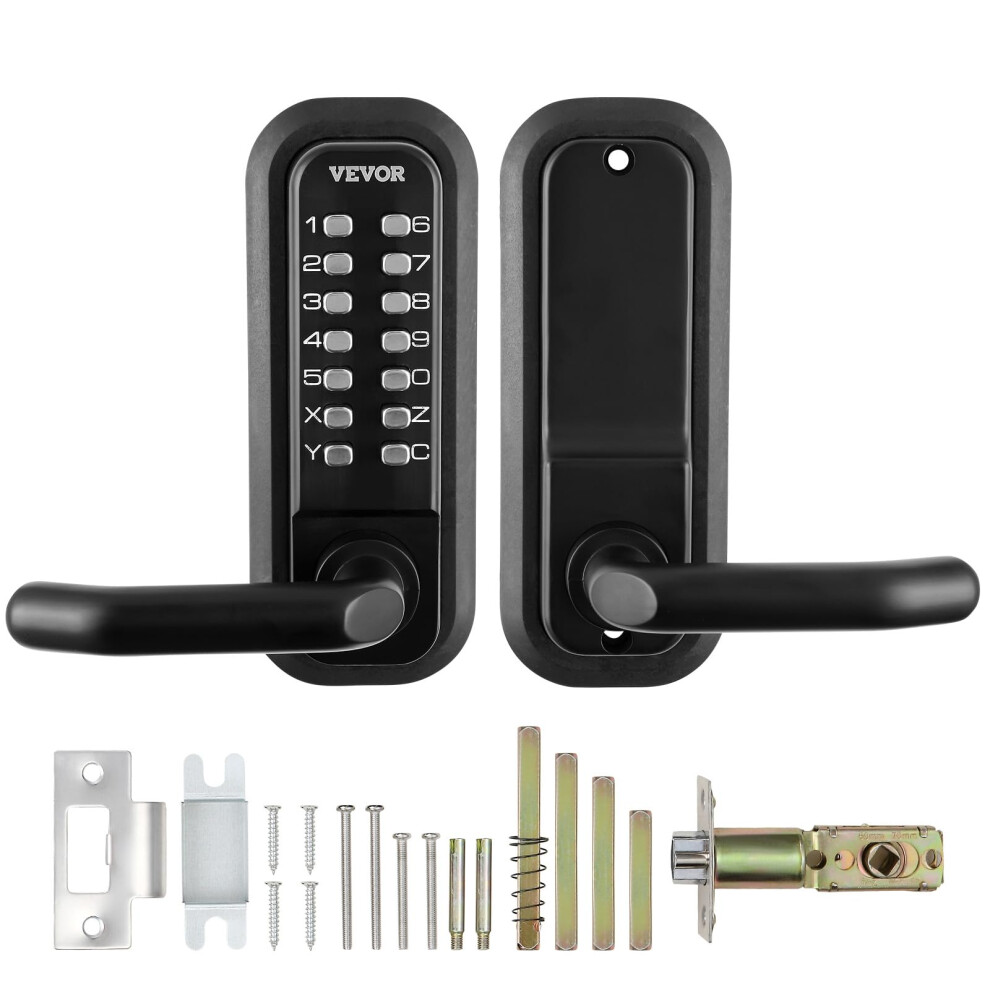VEVOR Mechanical Keyless Entry Door Lock  14 Digit Keypad  Embedded Ou