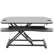 VIVO Extra Wide 38 inch Corner Desk Converter K Series Height Adjust