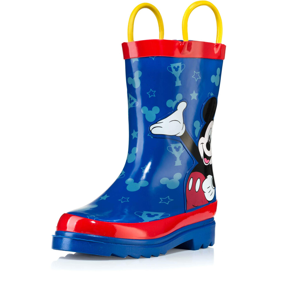 Disney Mickey Mouse Blue and Red Rain Boots - Size 9 Toddler