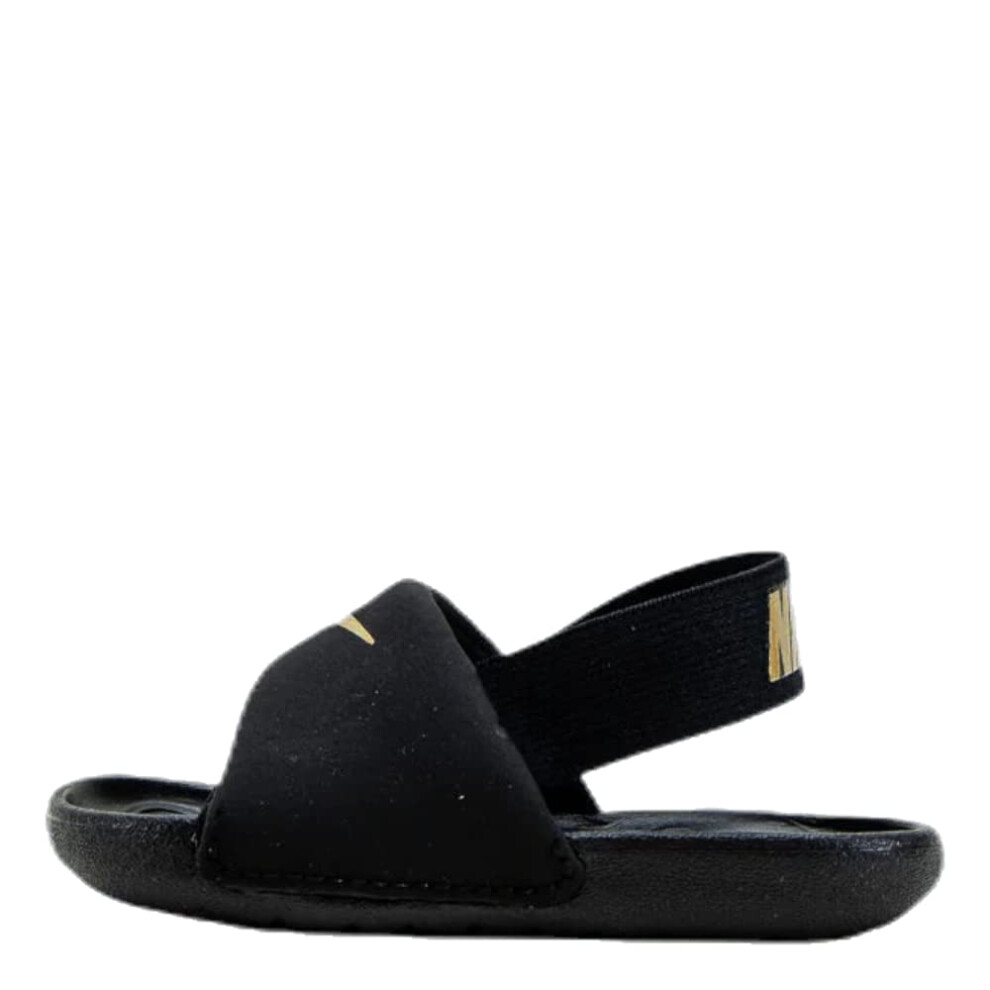 Nike Baby Boy's Kawa Slide (Infant/Toddler) Black/Metallic Gold 6 Todd