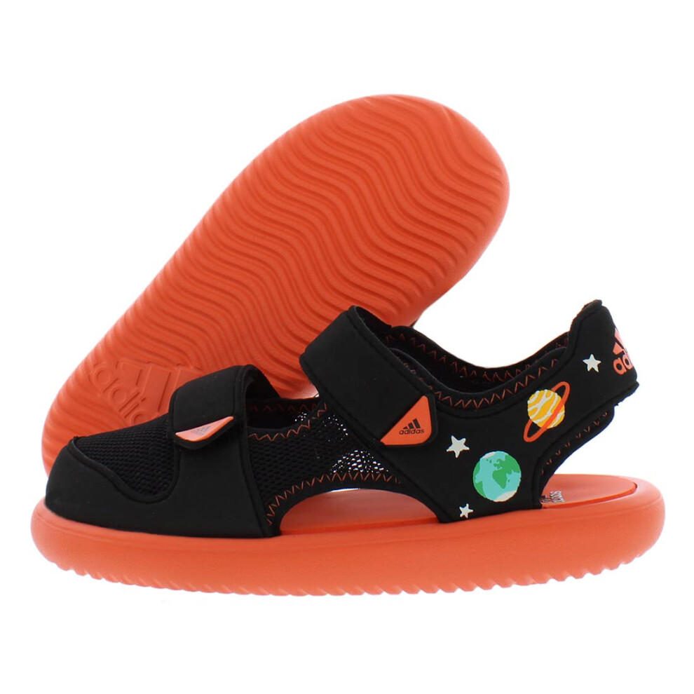 adidas Water Sandal Ct Boys Shoes Size 12  Color: Black/Orange