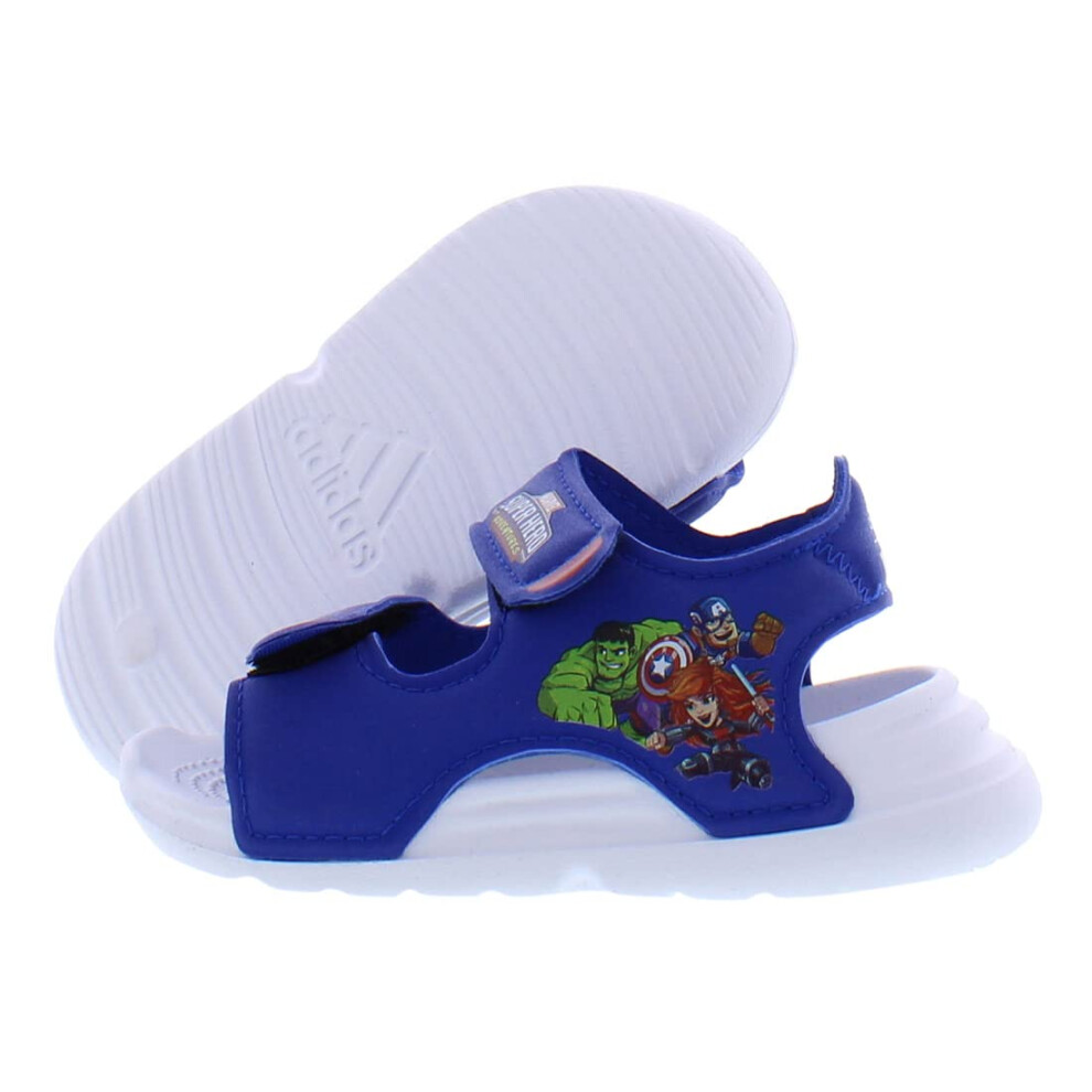 adidas Swim Sandal Baby Boys Shoes Size 9  Color: Blue/White