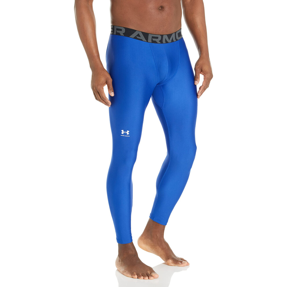 Under Armour Boys HeatGear Armour Leggings  (400) Royal / / White  Sma