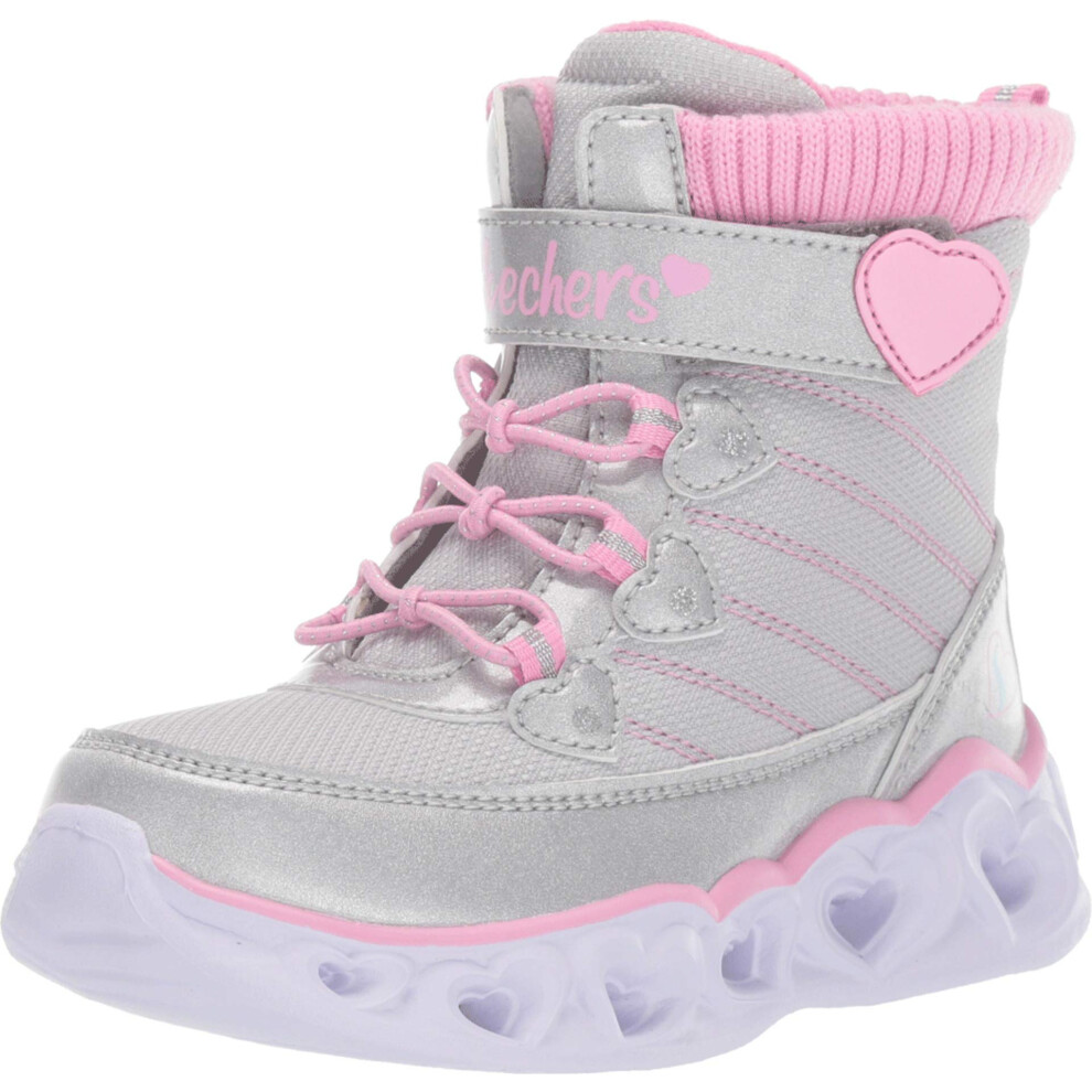 Skechers Heart Chaser Girls Shoes Size 6  Color: Gray/Pink