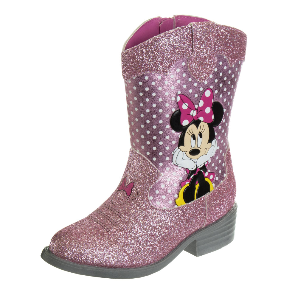 Disney Minnie Mouse Cowgirl Western Boots - Minnie cowboy boot - Pink