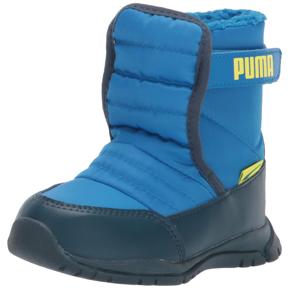 PUMA unisex child Nieve Winter Snow Boot  Future Blue-nrgy Yel  11 Lit