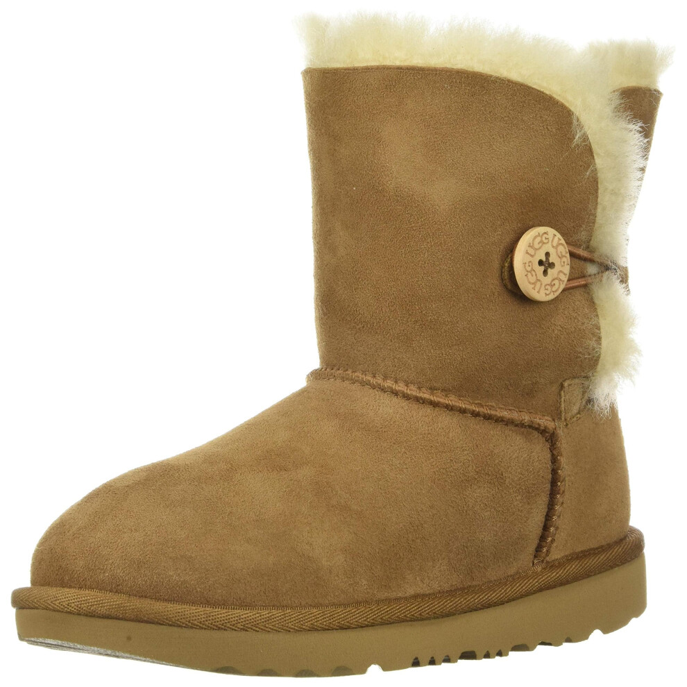 UGG Unisex-Child Bailey Button Ii Boot  Chestnut  07