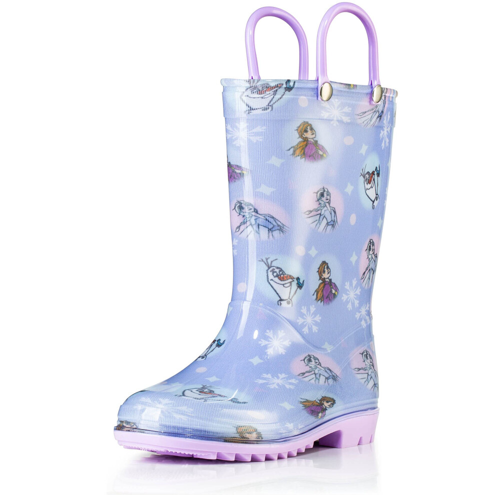 Disney Frozen 2 Girls Anna  Elsa and Olaf Purple PVC Waterproof Licens